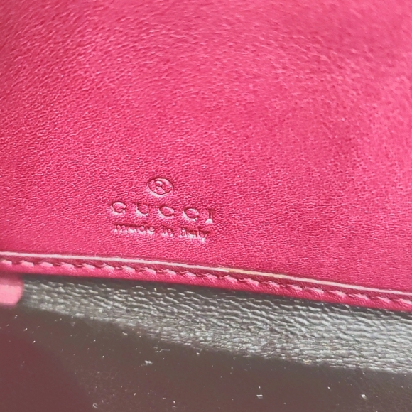 🇮🇹Gucci Guccisima GG Embossed Leather Burgundy Continental Wallet - Picture 14 of 17